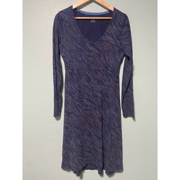 Horny Toad Women's Purple Blue Patterned Dress Size‎ Medium - Picture 1 of 6